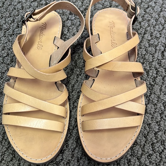 Madewell Tan Sandals sz 7 - Picture 2 of 4